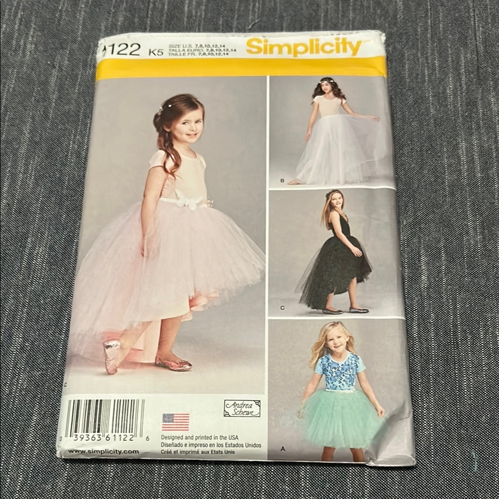 Simplicity 1122 sizes 7-14